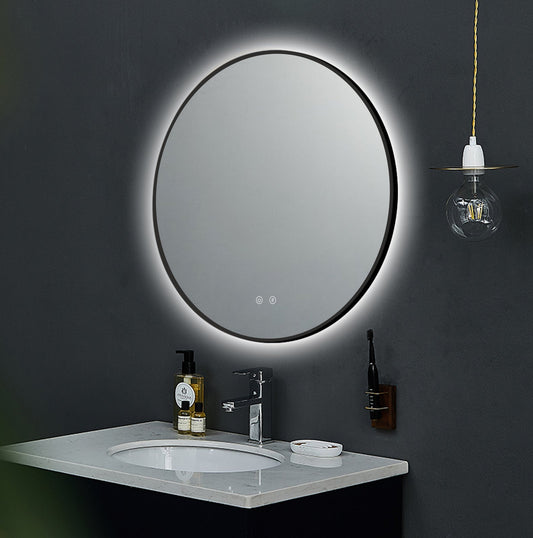 Ares Black LED tükör