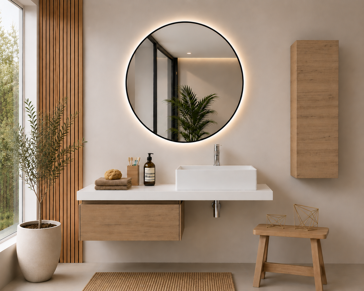 SICILIA fürdőszobabútor 60 cm-es sztyeppaszínű modullal és 120 cm-es pulttal