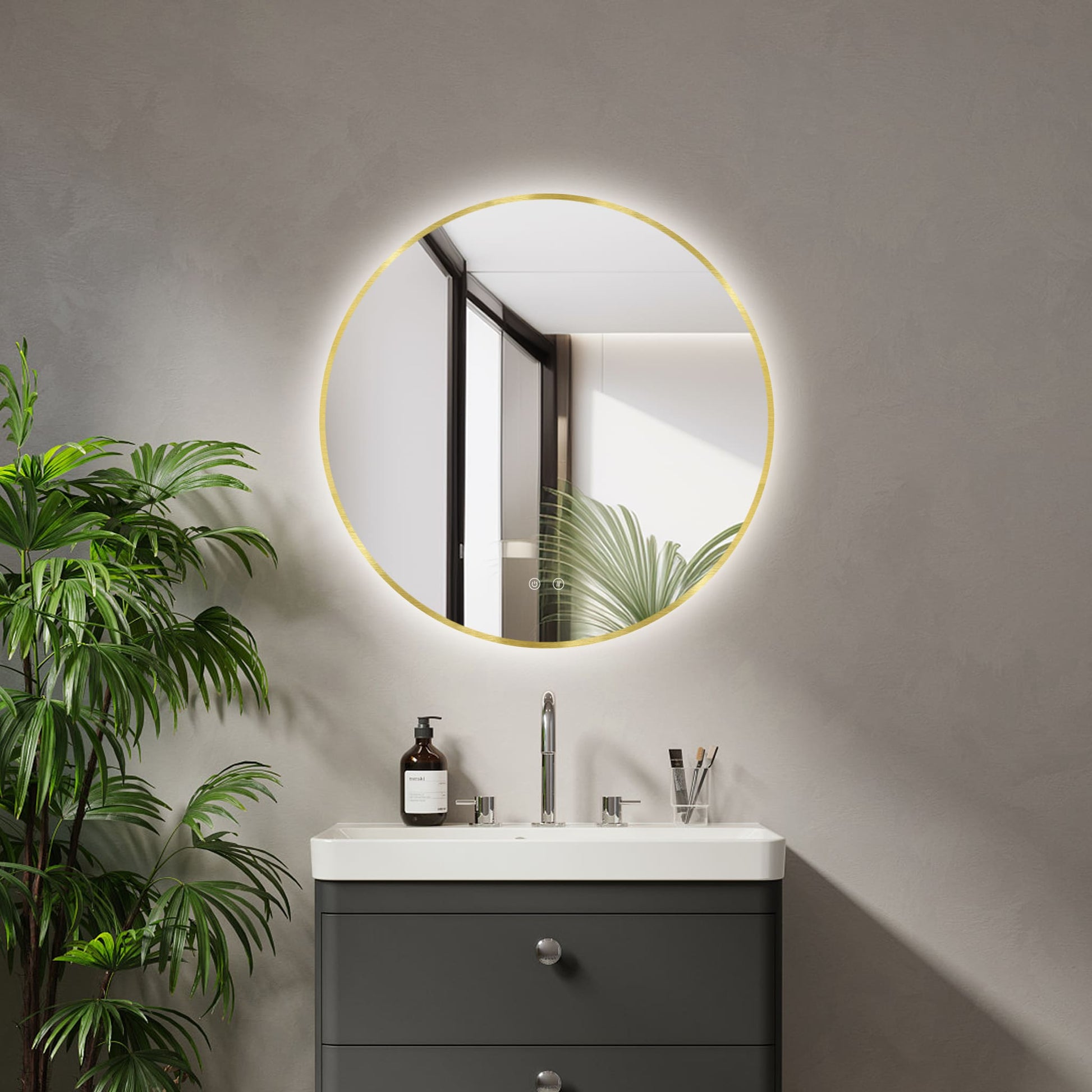 Ares Gold LED tükör