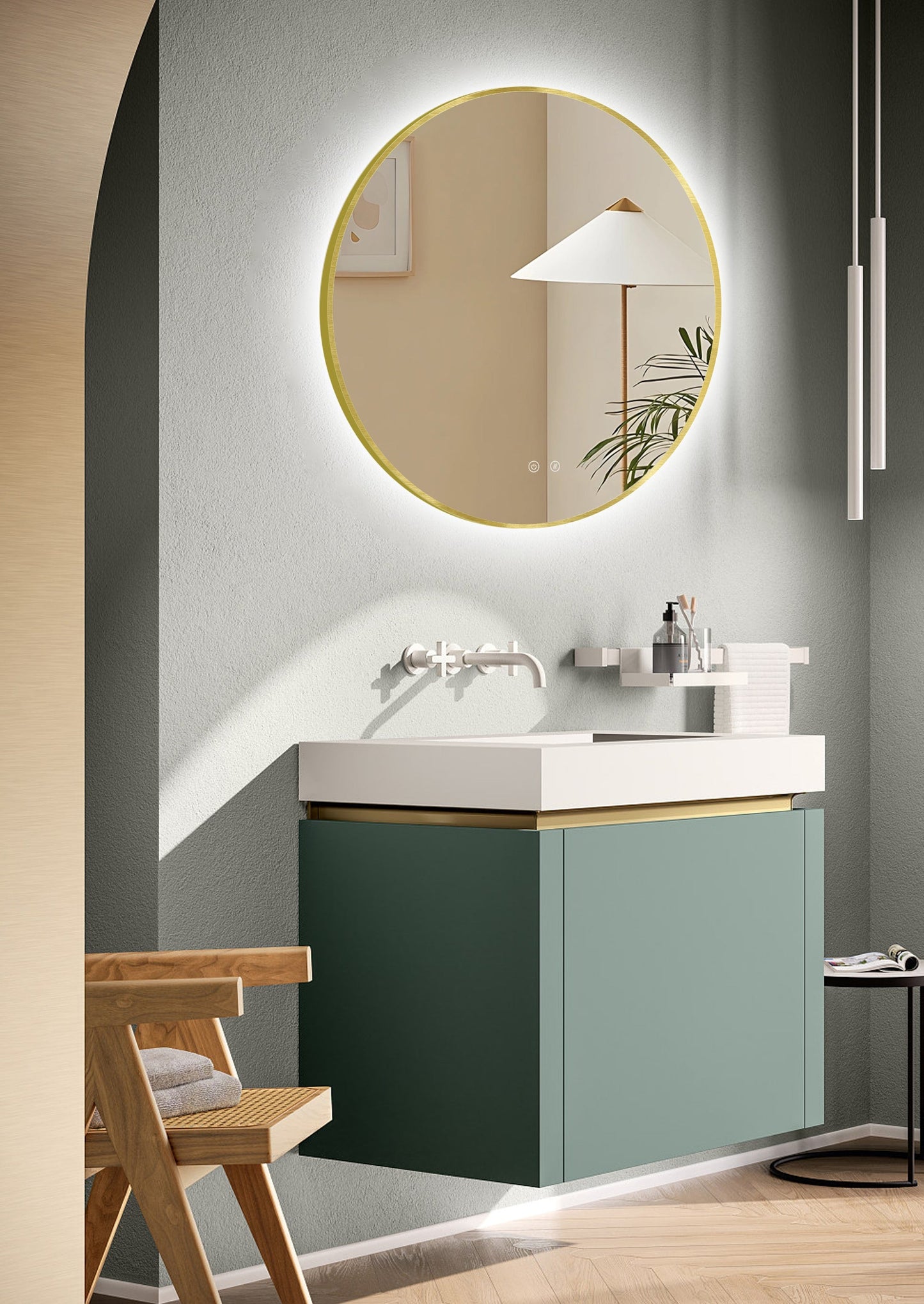 Ares Gold LED tükör
