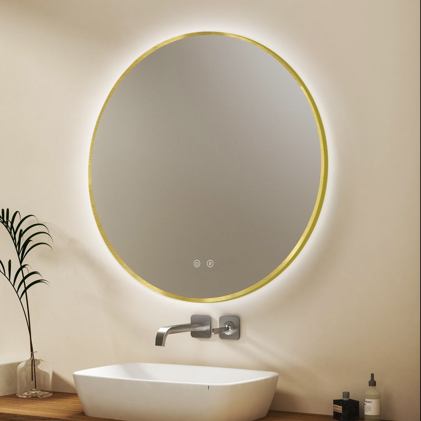 Ares Gold LED tükör