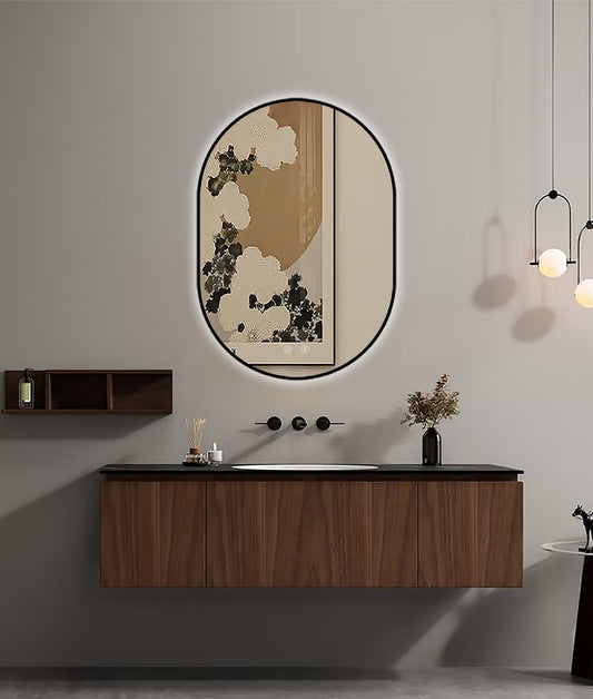 Selene Black LED-tükör